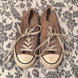 WORN Grey Converse